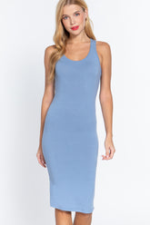 Racerback Sleeveless Midi Dress